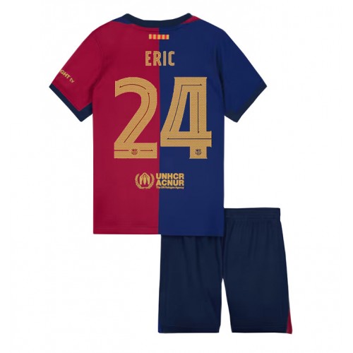 Barcelona Eric Garcia #24 Domaci Dres za djecu 2024-25 Kratak Rukav (+ Kratke hlače)